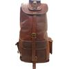 Fatto a mano Borsa Zaino In Pelle Vintage Grande Uomo Viaggio Laptop 20" Nuovo Marrone