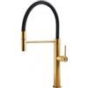 Foster Miscelatore Monocomando Cucina Acciaio AISI 316 trattamento PVD Gold con Canna Girevole e Doccia Snodabile Foster 8424 859 - 8424859