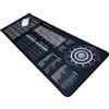 Musiciangoods Guitar Theory Cheat Sheet Tappetino per mouse - 35 × 25 cm & 80 × 30 cm - Accordi, scale, note sulla tastiera, Circle of Fifths - Tappetino da scrivania per destrorsi - Versione LED opzionale (XXL No