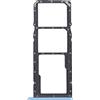 senza marchio Carrello Vassoio alloggio tray Compatibile per OPPO Realme C21 / Realme C21Y RMX3201 / RMX3261 / C20 porta scheda nano Sim1+ SIM 2 + SLOT SLITTA Alloggio Memoria Micro Sd CARD (Blue)
