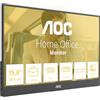 AOC Monitor 16T20E2 16 pollici, 1920x1080, FHD, 60Hz, IPS Panel, 5ms GtG, USB Hub Speakers, (HDMI1x Mini HDMI DP No) Nero