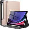JETech Custodia per Samsung Galaxy Tab S9 11 Pollici con S Pen Holder, Sottile Folio Stand Protettiva Tablet Cover, Multi-Angolo Visualizzazione (Oro Rosa)