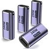 DuHeSin Accoppiatore USB C (confezione da 4) Adattatore USB C femmina a femmina con video PD 240W 40Gbps 8K 60Hz compatibile per TB4/3, MacBook Pro/Air, USB-C HUB e altri dispositivi di tipo C