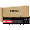 BLESYS RX03XL N70706-005 Batteria per HP Probook 445 G11 465 G11 Battery