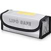 kwmobile Custodia Porta Batterie - Borsa PVC Laminato Fibra di Vetro - Contenitore Portabatterie - Protezione Batteria