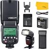 Godox V860II-C Pionieristico 2.4G Wireless E-TTL II Li-on fotocamera Flash Speedlite per Canon 50D 60D 6D 1DX 580EX II 5D Mark + LETWING Lens Panno (V860II-C)