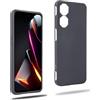 REY Cover in Gel TPU Nera per ZTE Nubia Neo 2 5G, Ultra Sottile 0,33 mm, Morbido Flessibile, Custodia Silicone