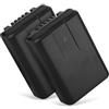 CELLONIC 2x Batteria compatibile con Panasonic HC-V110, HC-V110G, VW-VBY100 | 850mAh, 3.7V, Ioni di Litio per Panasonic HC-V110GK, HC-V110K