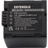 EXTENSILO batteria sostituisce Panasonic CGR-DU06, CGA-DU21, CGA-DU07, CGA-DU14, CGA-DU12 per fotocamera (2500mAh, 7,4V, Li-Ion)