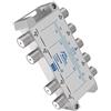 Keliiyo Splitter per cavo coassiale a 8 vie, 5 - 2500 MHz, funziona con antenna satellitare, CATV e configurazioni MoCA (argento-8 vie)