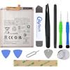 OnlyTech - Batteria di ricambio premium per Samsung Galaxy S23 FE (S711B) - 4500mAh - Qualità identica con kit di riparazione 10 Strumenti