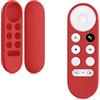 kwmobile Custodia Silicone Telecomando Compatibile con Google Chromecast 2020 4K / Chromecast 2022 HD Cover - Guscio Protettivo Telecomando Antiscivolo - Rosso