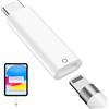 AIAUXAI Adattatore USB-C per Apple Pencil 1a Generazione, Accoppiamento Bluetooth per ipad 10 e 11 2025, iPencil Adattatore Caricatore per Ricarica Rapida compatibile con Apple Pencil 1a Gen, Bianco