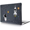 HLAAJJX Custodia Rigida Compatibile con Macbook 12 pollici 2017 2016 2015 con display Retina A1534, Caso Duro Protettivo in Plastica, Astronauta2