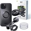 SP CONNECT Moto Bundle II con modulo anti-vibrazione | SPC+ | per iPhone 15 supporto per cellulare per moto moto ciclomotore | accessori per tutti gli smartphone come iPhone Samsung