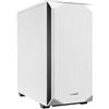 be quiet! Pure Base 500 White Case PC con 2 ventole Pure Wings 2 140mm, copertura superiore ottimizzata per silenzio e flusso d'aria, supporto radiatori fino a 360mm