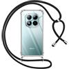 Pnakqil Cover per Xiaomi Redmi Note 15 Pro Plus 5G con Cordino, Trasparente Custodia con Laccio Tracolla Cellulare Girocollo Collana Protettiva per Xiaomi Redmi Note 15 Pro+ 6.83, Nero
