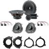 IPNOSIS Kit 6 casse ASE 165 + ACX 130 per Renault Clio IV dal 2013 al 2021+ 4 Supporti Anteriori + Posteriori + 4 Connettori
