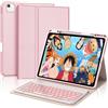 SENGBIRCH Custodia con Tastiera per iPad Air 13 (M3/M2) 2025, Custodia con Tastiera Retroilluminata Italiana QWERTY Bluetooth Magnetica Staccabile per iPad Air 12.9'' M3 2025/Air 13'' M2 2024, Rosa