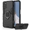Ethika DESCHE per Cover Oppo A72 4G / A52 4G Case Cover per Staffa dell'anello + Vetro Temperato, Compatibile con Supporto Magnetico per Auto - Nero