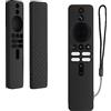 kwmobile Custodia Silicone Telecomando Compatibile con Xiaomi TV Box S (2nd Gen) Cover - Guscio Protettivo Telecomando Antiscivolo - Nero
