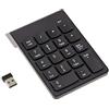 KALEA-INFORMATIQUE Mini tastierino numerico a 18 tasti con collegamento wireless a 2,4 GHz. Compatibile con PC e Mac