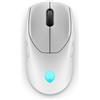 Alienware AW720M - Mouse da gioco wireless trimodale, wireless da 2,4 GHz, Bluetooth 5.1, 26.000 DPI, 8 pulsanti programmabili, adattatore di ricarica magnetico a scatto da USB-A a USB-C - Luce lunare