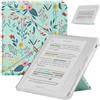 HGWALP Custodia protettiva compatibile con 7 Kobo Libra Colore (2024) / Kobo Libra 2 (2021) eReader, Clear Soft TPU Custodia posteriore con Auto Sleep/Wake e Stand,Spring Bloom