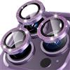 Coiwxmoi Protezione Fotocamera per iPhone 14 Pro/14 Pro Max,Glitter Posteriore Copri Telecamera Pellicola Vetro Camera Proteggi Obiettivo HD Trasparente Durezza 9H Anti-graffio Bling Lente,Viola