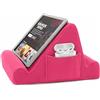 Brookstone, Supporto da scrivania in memory foam per tablet, può contenere telefoni, iPad, lettori e-book, 2 angoli di visione, 2 tasche laterali per accessori, cuscino porta libri, perfetto per casa,