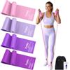 Fokky Elastici Fitness 2 M, Elastici Palestra con 4 Livelli di Resistenza, Fasce Elastiche Fitness per Donne e Uomini, Elastico Pilates per Yoga Pilates Fisioterapia Allenamento della Forza