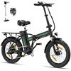 HITWAY Bicicletta Elettrica Pieghevole, 20"*3,0/20"*4,0 Fat Tire Bici Elettrica Adulto E-Bike con Li-Batteria 36V 12Ah/48V 15Ah, Motore 250W, Max Velocità 25 km/h, Autonomia 35-90km/45-100km