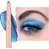 Oulac Rotary Ombretto Stick Blu Finitura Metallica - Impermeabile e a Prova di Sbavature, Dura 16 Ore+, Texture Cremosa e Setosa, Vegan, 08 Aqua