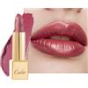 Oulac Rossetto Metallizzato Lucido Rosa, Rossetti Glitter Senza Profumo, Perlato e Brillante, Colore Intenso Lunga Durata, Formula Idratante Nutre le Labbra, Vegan & Senza Glutine, 01 Cosmopolis