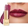 Oulac Rossetto Metallizzato Lucido Rosso, Rossetti Glitter Senza Profumo, Perlato e Brillante, Colore Intenso Lunga Durata, Formula Idratante Nutre le Labbra, Vegan & Senza Glutine, 03 Love Particle
