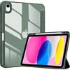 ProCase Cover iPad 11 Generazione A16 11 Pollici 2025/iPad 10 Generazione 10,9 Pollici 2022,Custodia con Portapenna Auto Sonno/Veglia -Verde Oliva