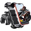 Babacom Porta Cellulare Moto, [Ultra Stabile & 1S Blocco Rapido] Porta Cellulare Bici per Universale Manubrio, 360° Rotabile Supporto Telefono Moto Compatibile con iPhone/Galaxy 4.7"-6.8" Smartphone