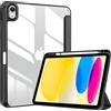 ProCase per iPad 10a Generazione Custodia 2022 [A2696 A2757 A2777], 10,9 Pollici Sottile Custodia Protettiva Leggera Smart Cover per iPad 10, Auto Sveglia/Sonno - Nero