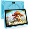 Generico Tablet 10 pollici Android 15 Tablet,36 GB RAM + 128 GB ROM (1 TB su scheda TF), 8000 mAh, 5G Wi-Fi,13 MP + 8 MP, Blu