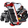 Babacom Porta Cellulare Moto, [Ultra Stabile & 1S Blocco Rapido] Porta Cellulare Bici per Universale Manubrio, 360° Rotabile Supporto Telefono Moto Compatibile con iPhone/Galaxy 4.7"-6.8" Smartphone