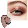 Oulac Ombretto Occhi Glitter Oro | Super Pigmentato e Impermeabile, Lunga Durata 12 Ore, Finitura Lucida Metallica, Formula Setosa e Idratante, Vegan |06g (22) Hazelnut Latte