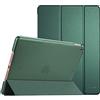 ProCase Cover per iPad 9 2021/8 2020/7 2019/iPad 10.2" Custodia[A2602 A2603 A2604 A2605 A2270 A2428 A2429 A2430 A2197 A2198 A2200], Smart Cover Sottile Leggero Traslucida Smerigliata -Verde Notte