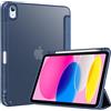 ProCase Custodia per iPad (A16) 11" generazione 2025/iPad 10 generazione 10,9" 2022 con portapenne, resistente agli urti, per auto, sonno/veglia, blu scuro