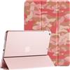 ProCase Cover iPad 9/8/7 Generazione, Custodia iPad 10,2 Pollici 2021/2020/2019 [A2602 A2603 A2604 A2605 A2270 A2428 A2429 A2430 A2197 A2198 A2200] Cover con Auto Svegliati/Sonno -Camo Rosa