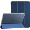 ProCase Cover per iPad 6/ iPad 5/ iPad 9.7", iPad Air 2 / iPad Air 1(A1893 A1954 A1822 A1823 A1566 A1567 A1474 A1475 A1476), Flessibile Morbida TPU Cover Traslucida Smerigliata Sottile -Blu Scuro