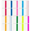 Ermenlifiqq 400 pezzi Tab autoadesive 20 set 10 colori, segnapagina in pellicola trasparente scrivibile, riposizionabili e rimovibili senza residui, per libri, raccoglitori, appunti
