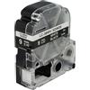 vhbw Cassetta nastro compatibile con Epson LabelWorks LW-1000P, LW-600P, LW-500, LW-400, LW-300 etichettatrice 8m x 9 mm bianco su nero
