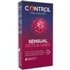 Control 2in1 Sensual Dots&Lines Profilattici 6 Pezzi