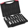 CHUIFAI Set di 15 Bussole per Avvitatore, 5,5 - 19 mm Hexagon Nut Driver Drill Bit, inserti per Trapani, Dadi e Adattatori per Bussole a Percussione, lunghezza 80 mm