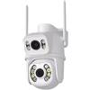 K2 STORE - TELECAMERA IP CAM PTZ WIFI DOPPIA LENTE CAMERA DOME WIRELESS ESTERNO SPEED ZOOM CON APPLICAZIONE ICSEE PER AMBIENTI INTERNO ED ESTERNI